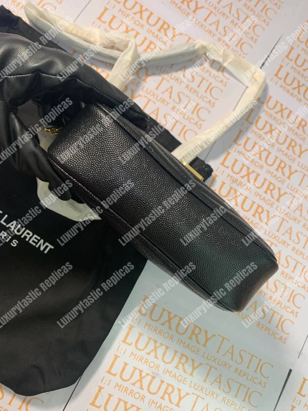 Saint Laurent Lou Camera Bag Matelasse Leather Black