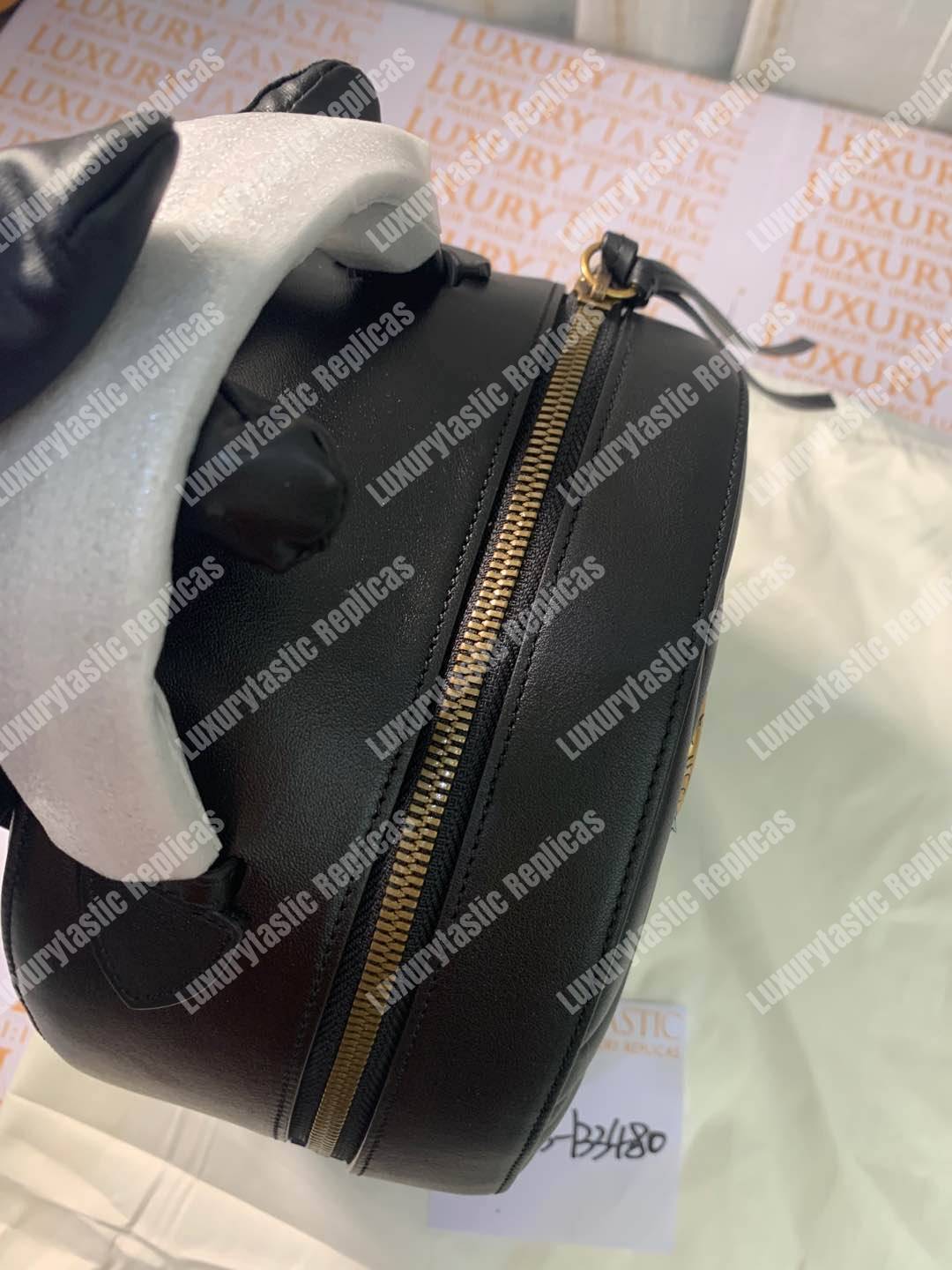 G*u*i gg marmont quilted leather backpack black