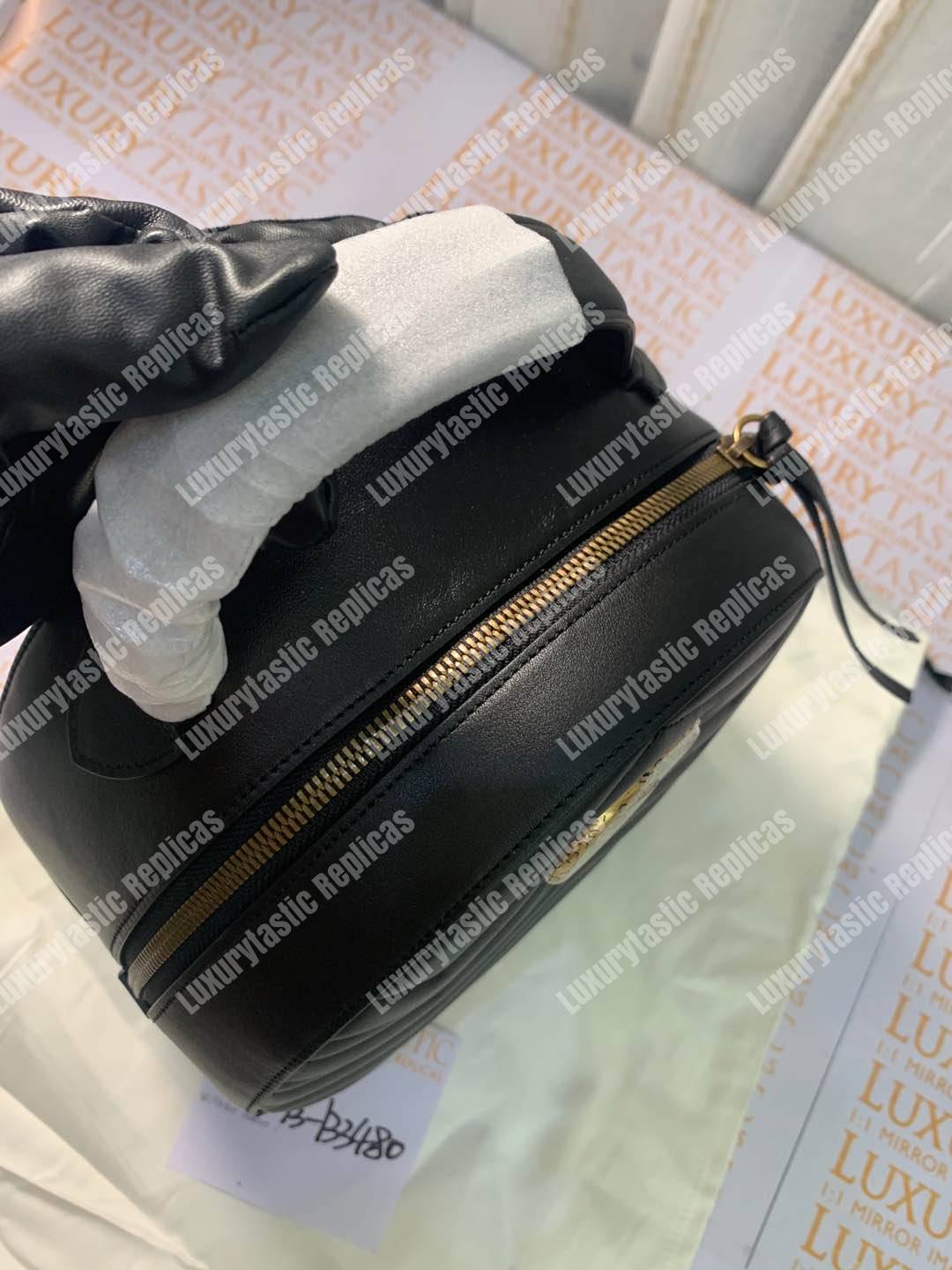 G*u*i gg marmont quilted leather backpack black