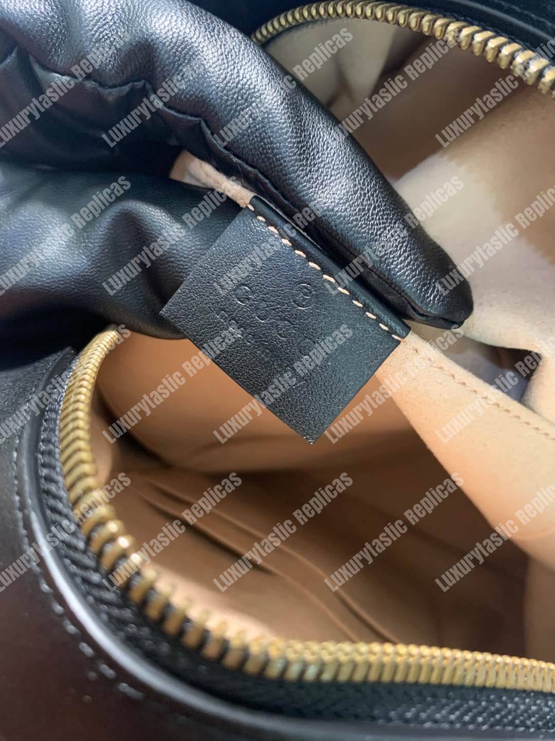 G*u*i gg marmont quilted leather backpack black