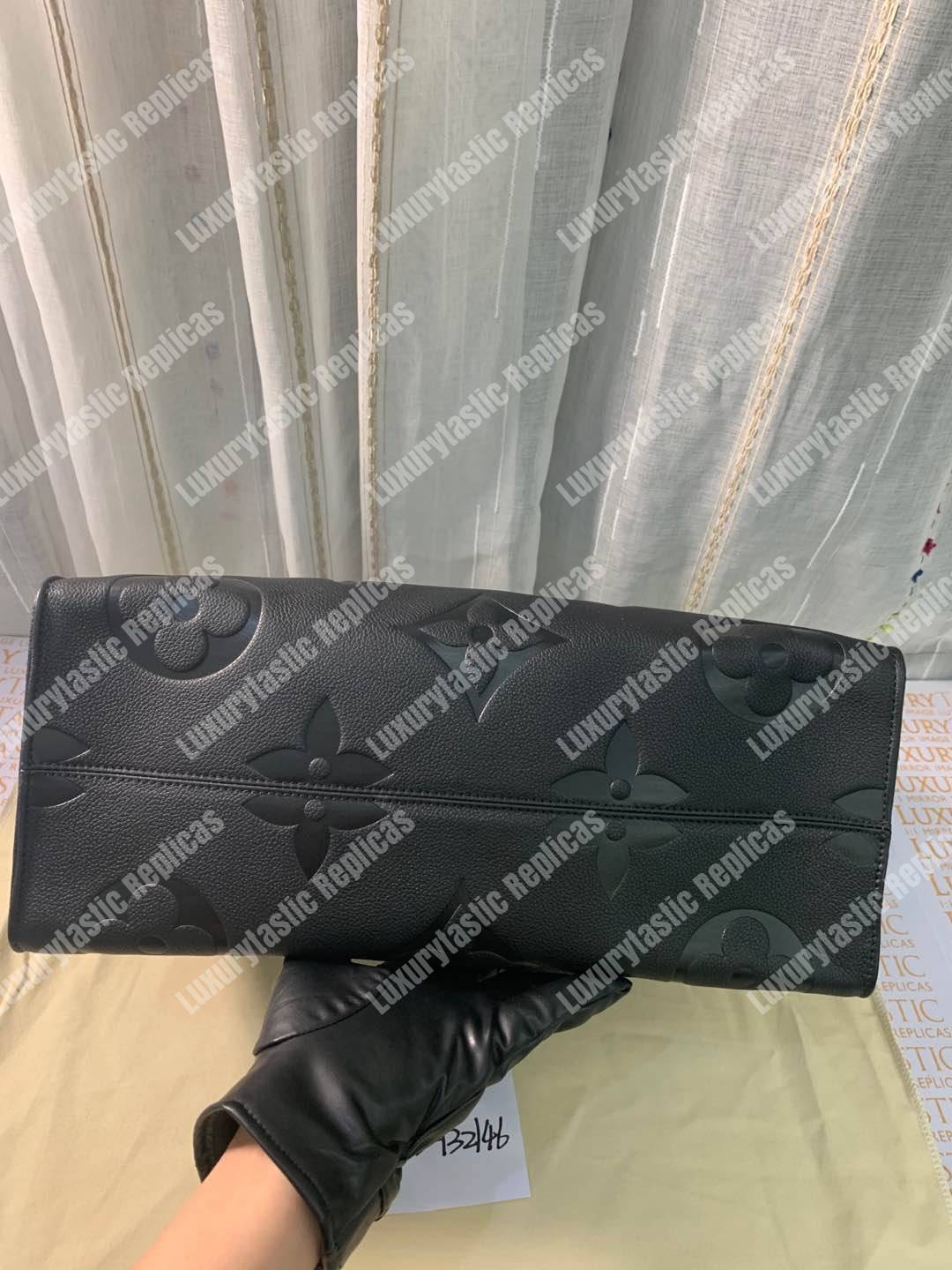 LV Onthego GM Monogram Empreinte Leather Noir