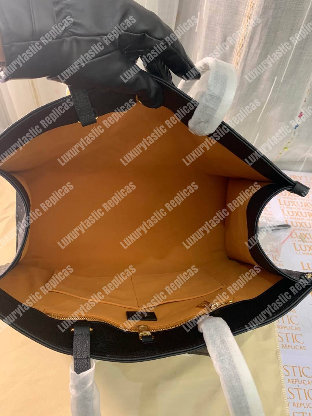 LV Onthego GM Monogram Empreinte Leather Noir