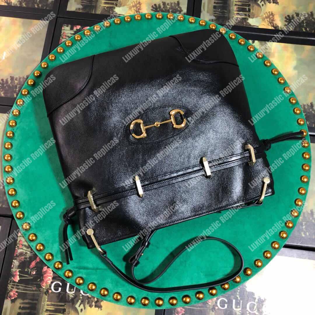 G*u*i 1955 horsebit messenger bag black