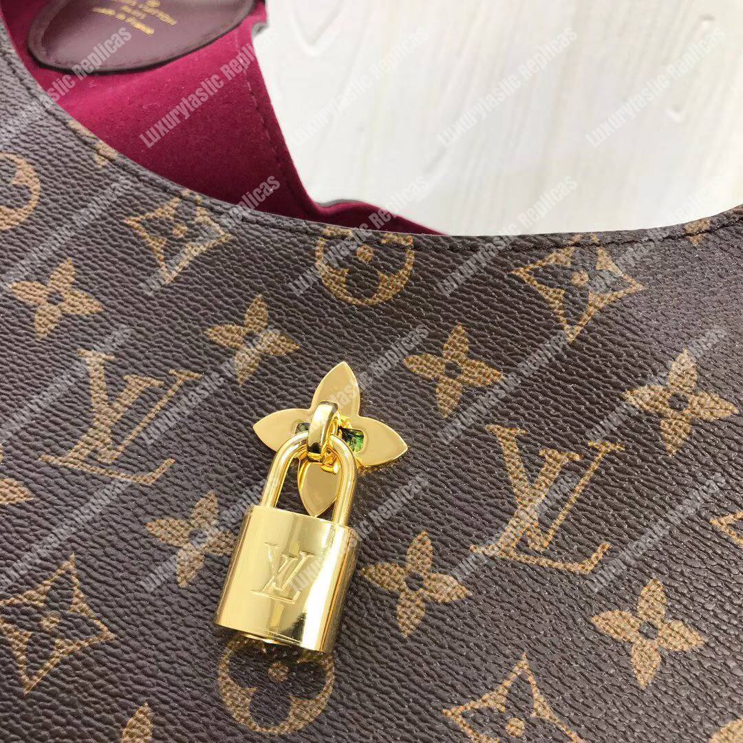 LV Flower Hobo Monogram Canvas Bordeaux