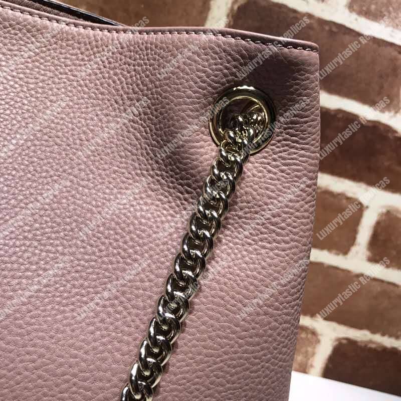 G*u*i soho shoulder bag chain strap medium neutral beige