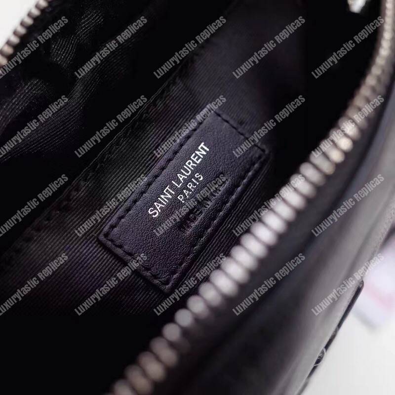 Saint Laurent Lou Camera Bag In Smooth Leather Matte Black