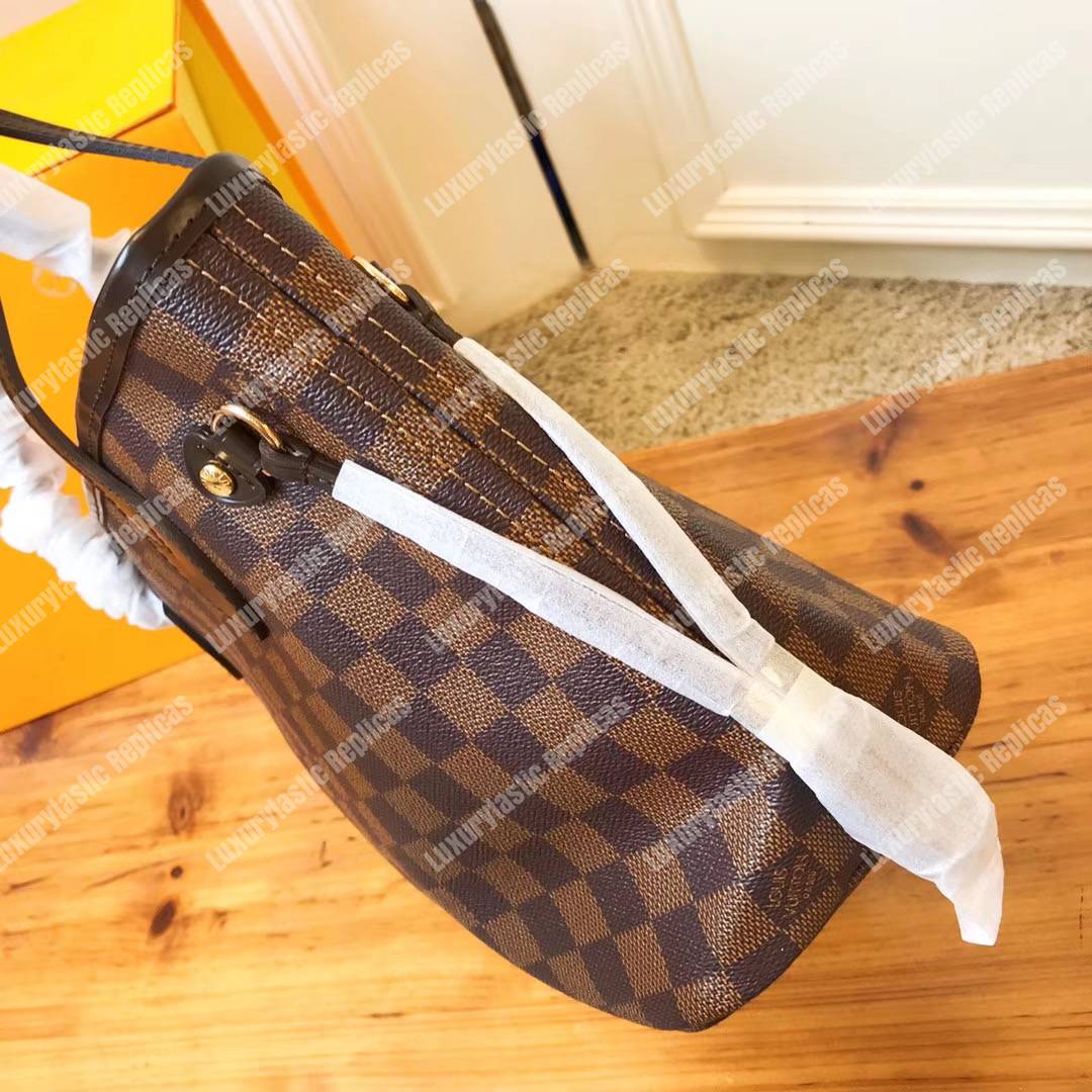 LV Neverfull PM Damier Ebene Cherise