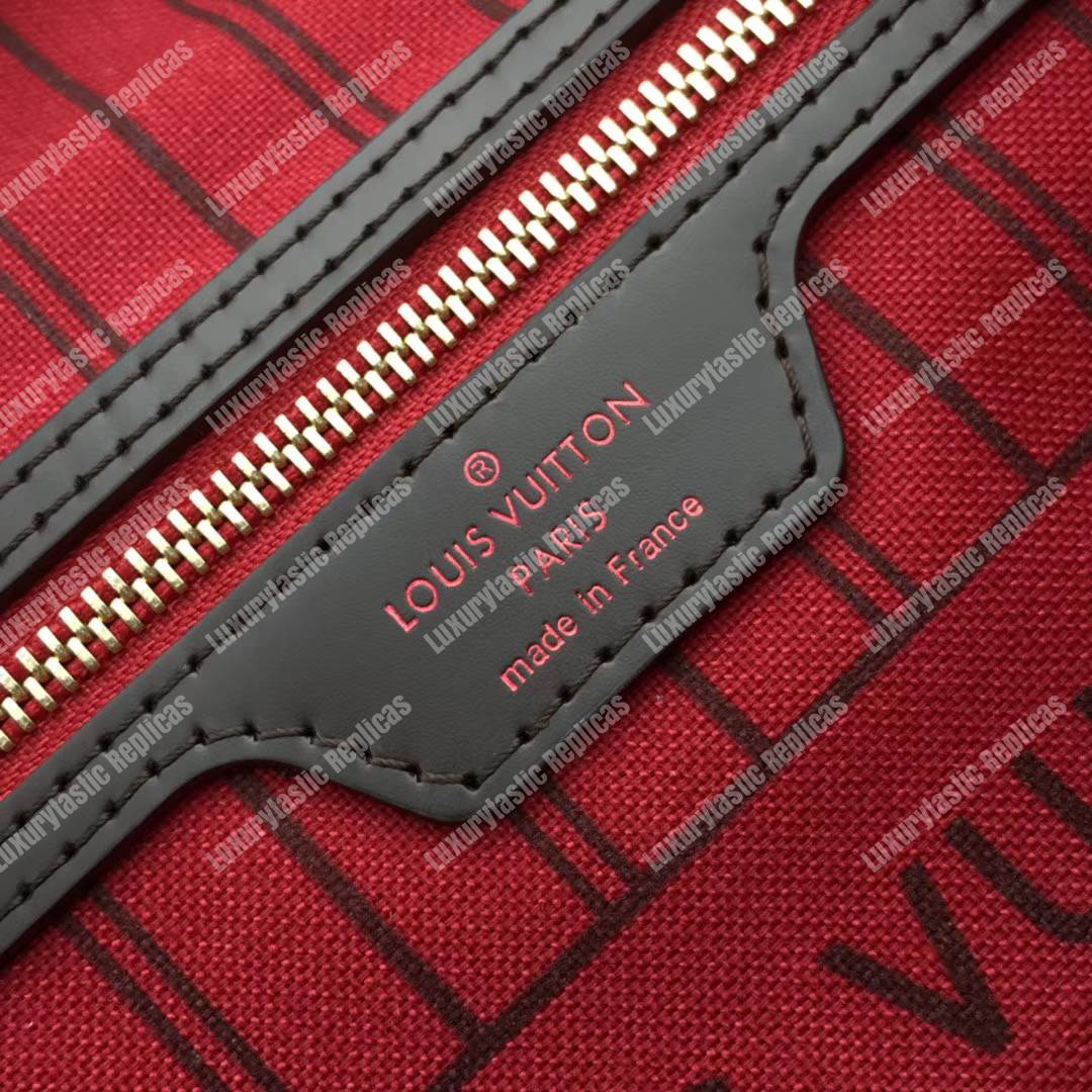 LV Neverfull PM Damier Ebene Cherise