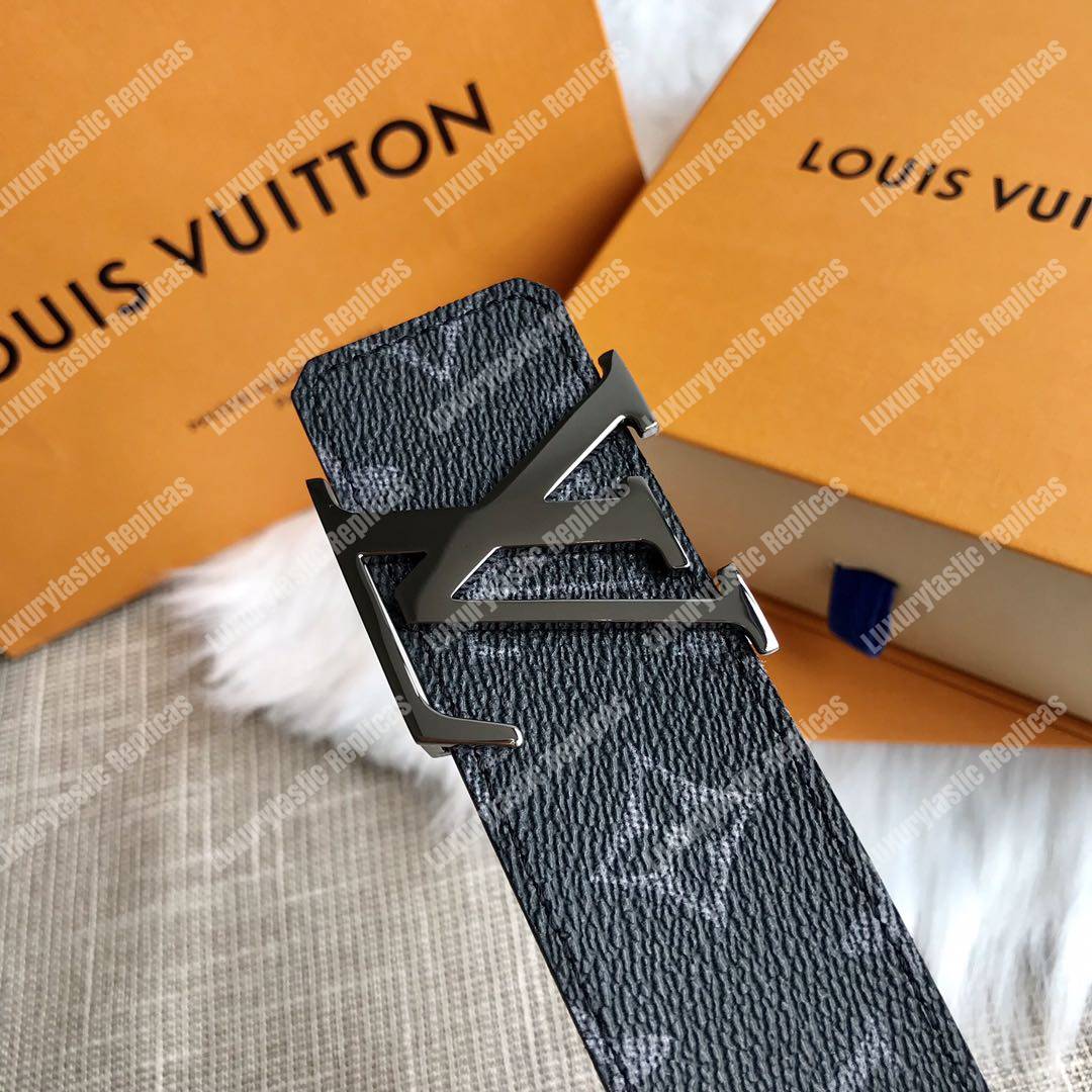 LV Initiales 40mm Reversible Belt Graphite