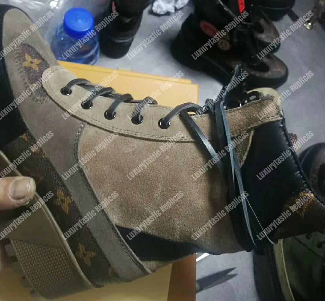 LV Laureate Platform Desert Boot Beige