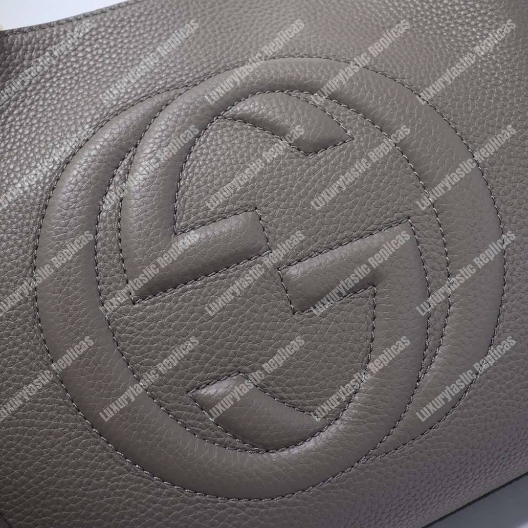 G*u*i soho shoulder bag chain strap medium grey