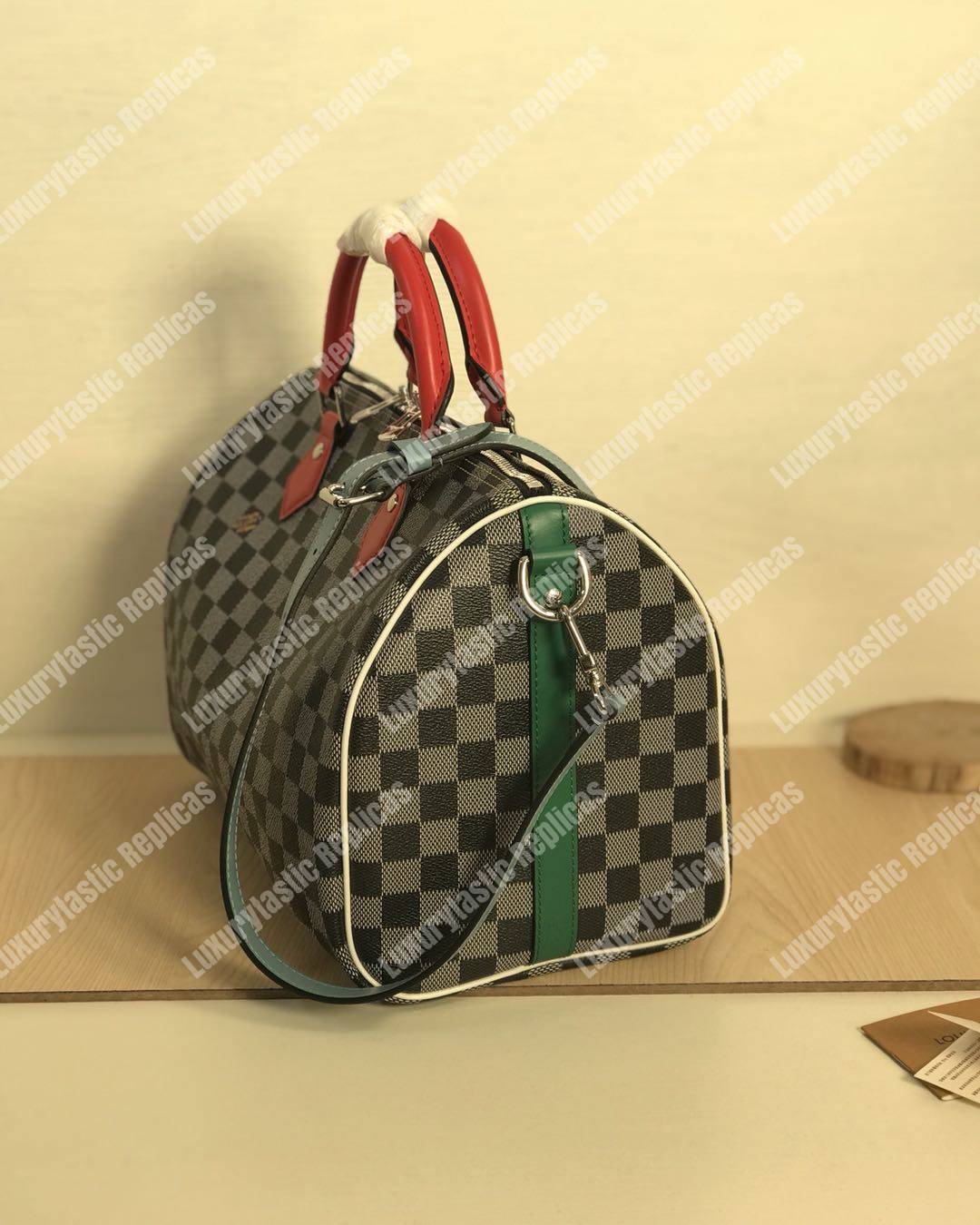 LV Speedy Bandouliere Damier 30 Black/White