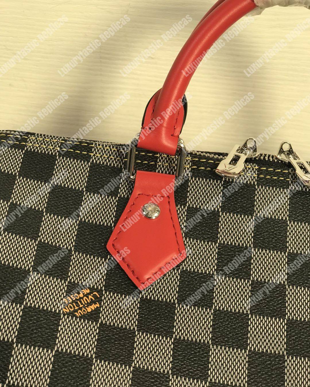 LV Speedy Bandouliere Damier 30 Black/White