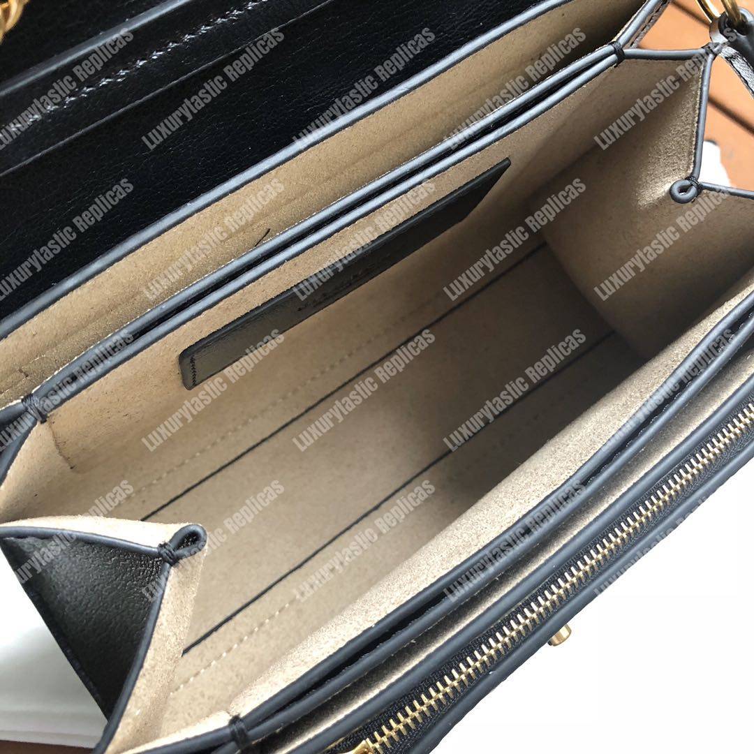 Givenchy Small Gv3 Bag In Diamond Quilted Leather Black