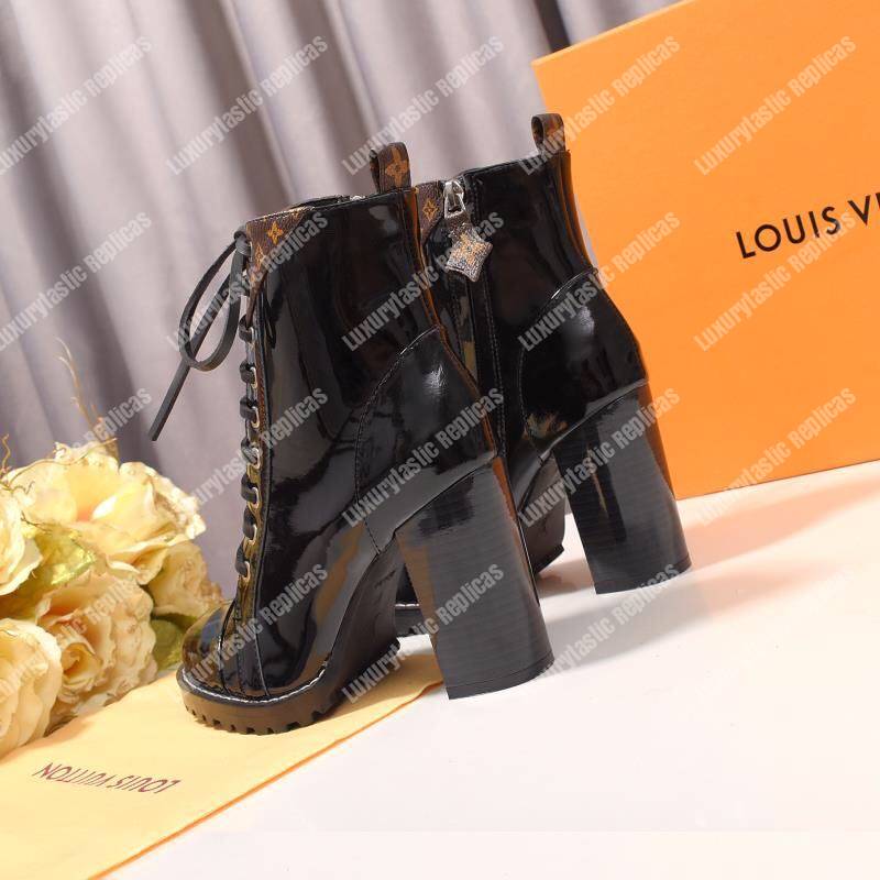 LV Star Trail Ankle Boot Glazed Calfskin