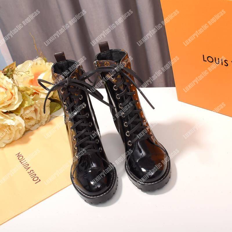 LV Star Trail Ankle Boot Glazed Calfskin