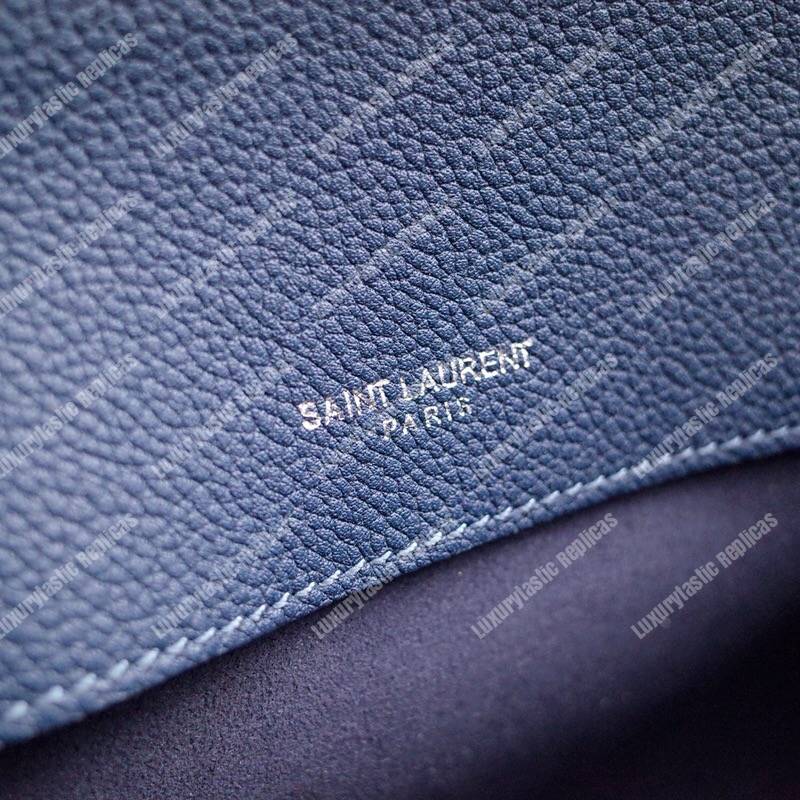 Saint Laurent Sac De Jour Baby Grained Leather Blue