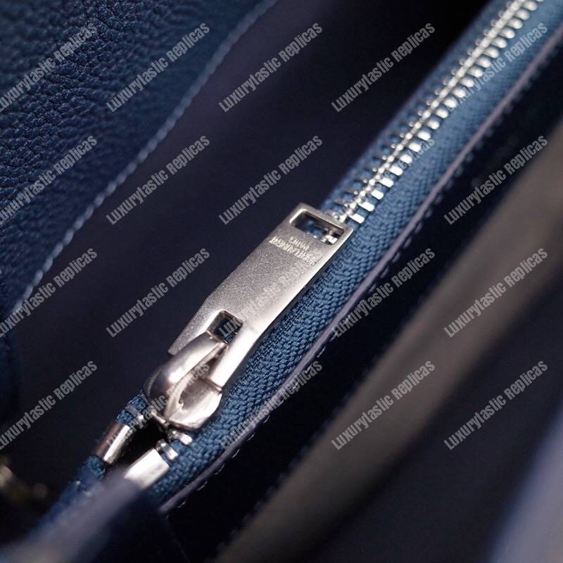 Saint Laurent Sac De Jour Baby Grained Leather Blue