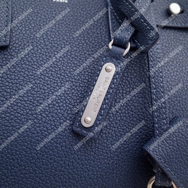 Saint Laurent Sac De Jour Baby Grained Leather Blue