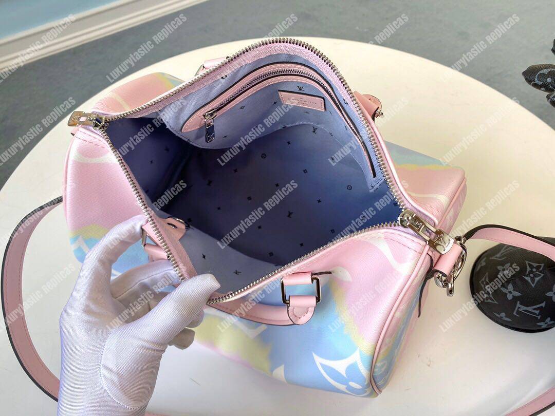 LV Escale Speedy Bandouliere 30 Pastel Pink