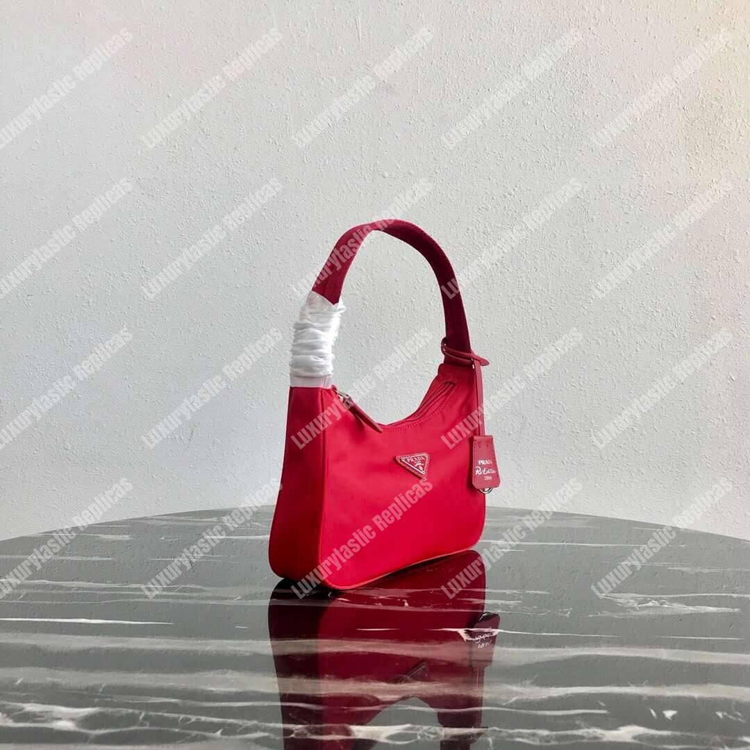Pra*a re-edition 2000 nylon mini-bag red