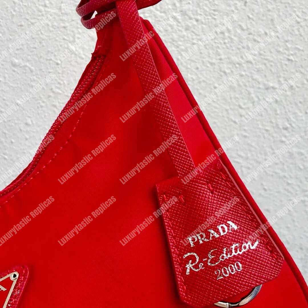Pra*a re-edition 2000 nylon mini-bag red