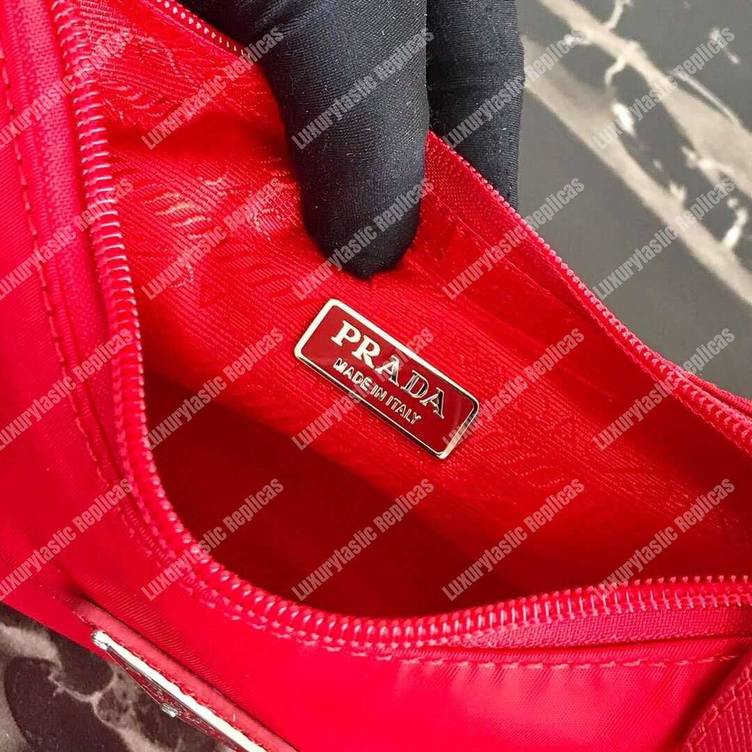 Pra*a re-edition 2000 nylon mini-bag red