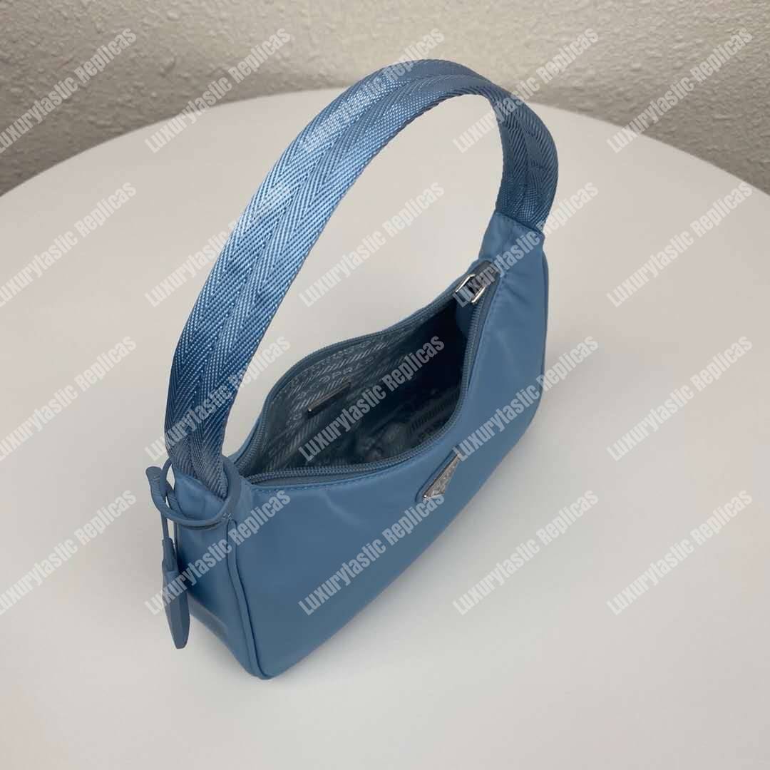 Pra*a re-edition 2000 nylon mini-bag periwinkle