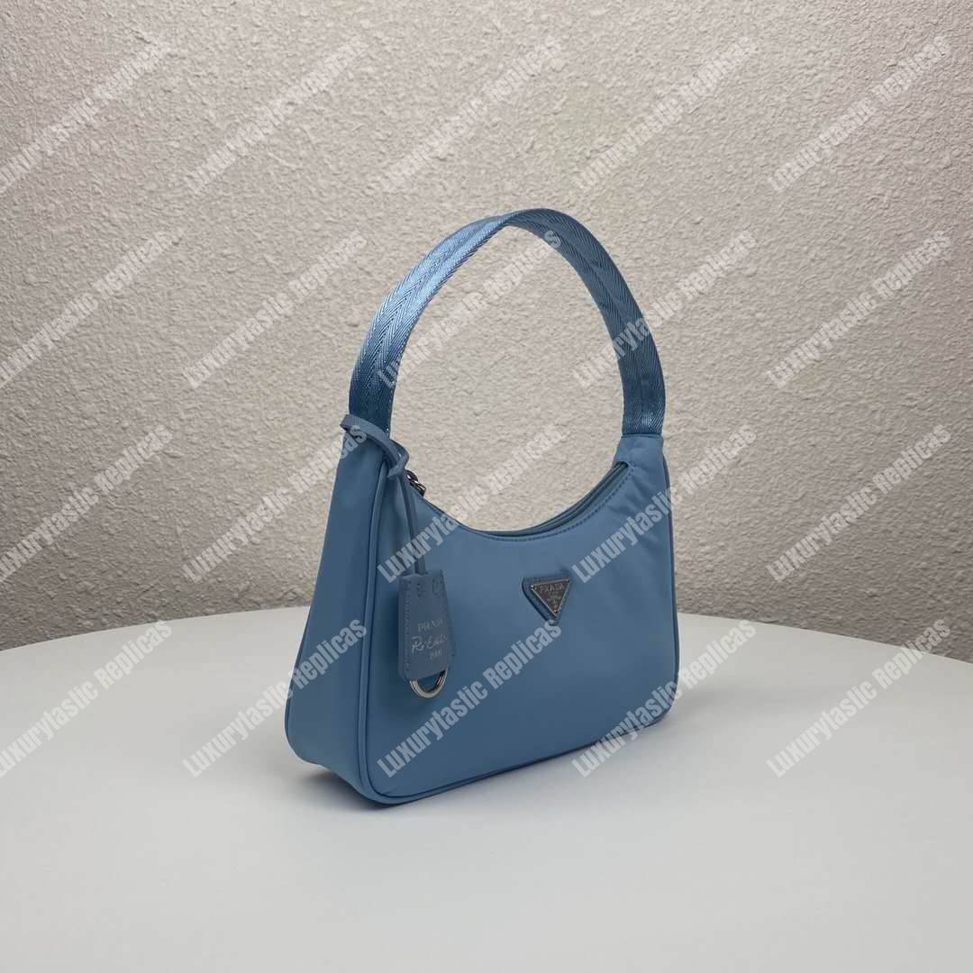 Pra*a re-edition 2000 nylon mini-bag periwinkle