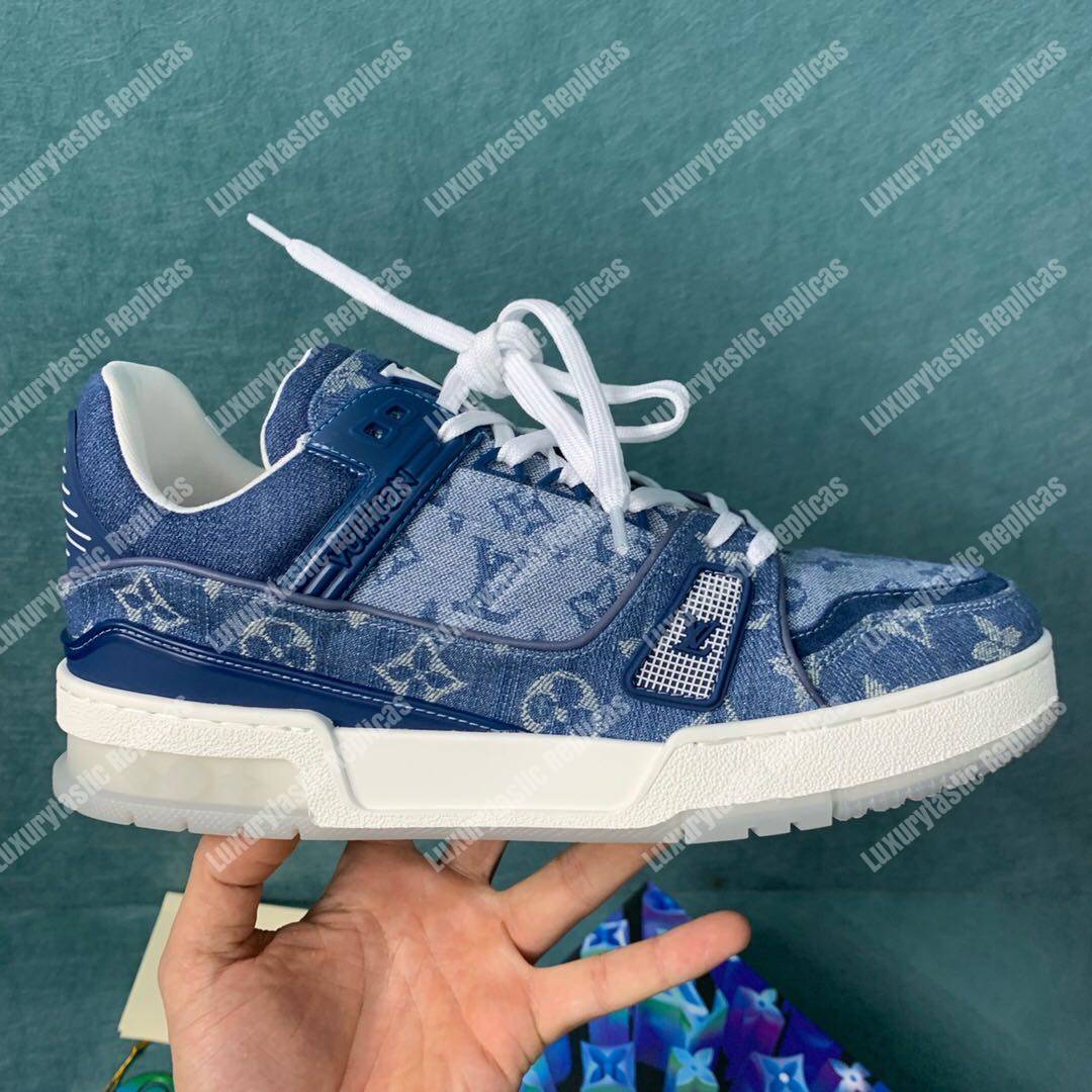 LV Trainer Sneaker Blue