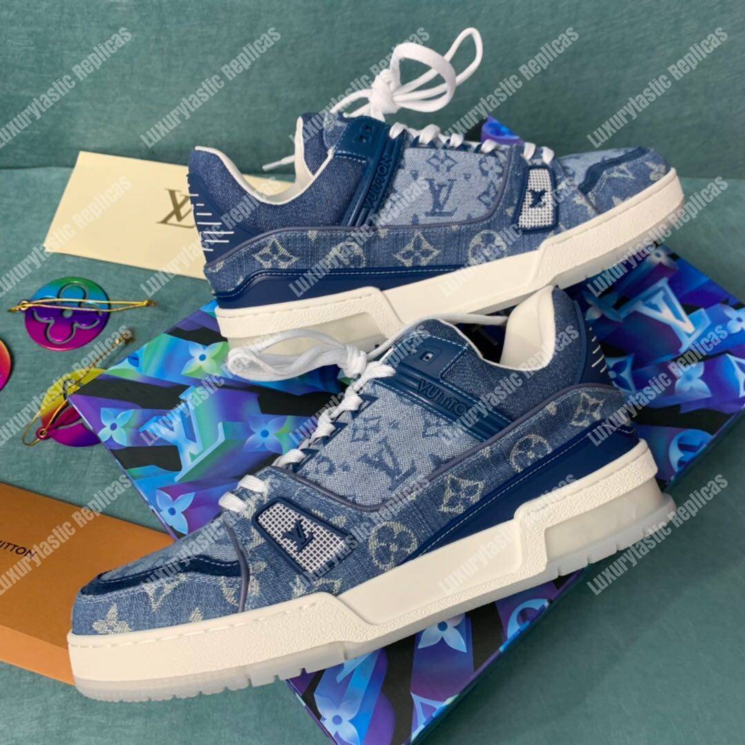 LV Trainer Sneaker Blue