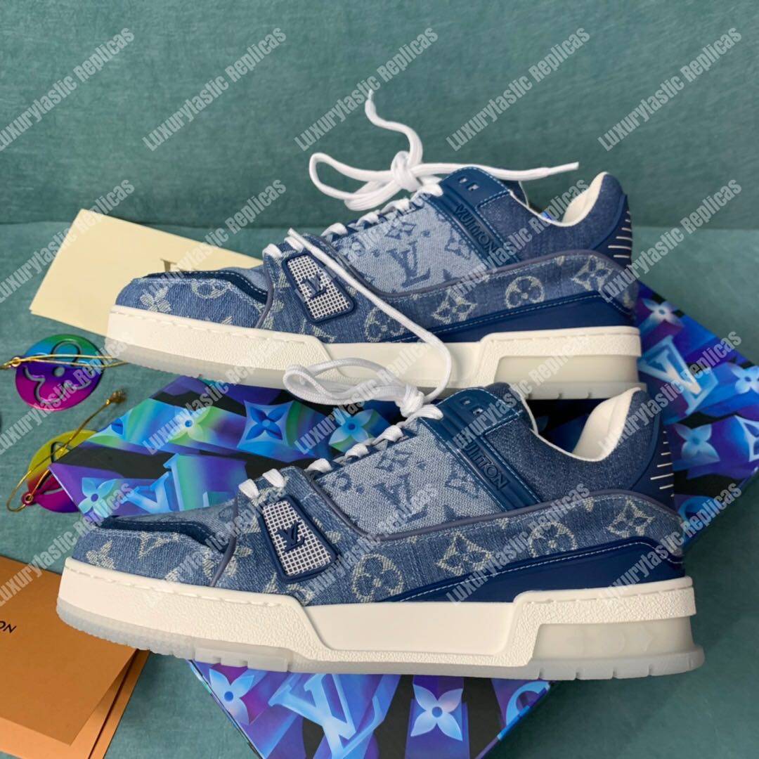 LV Trainer Sneaker Blue