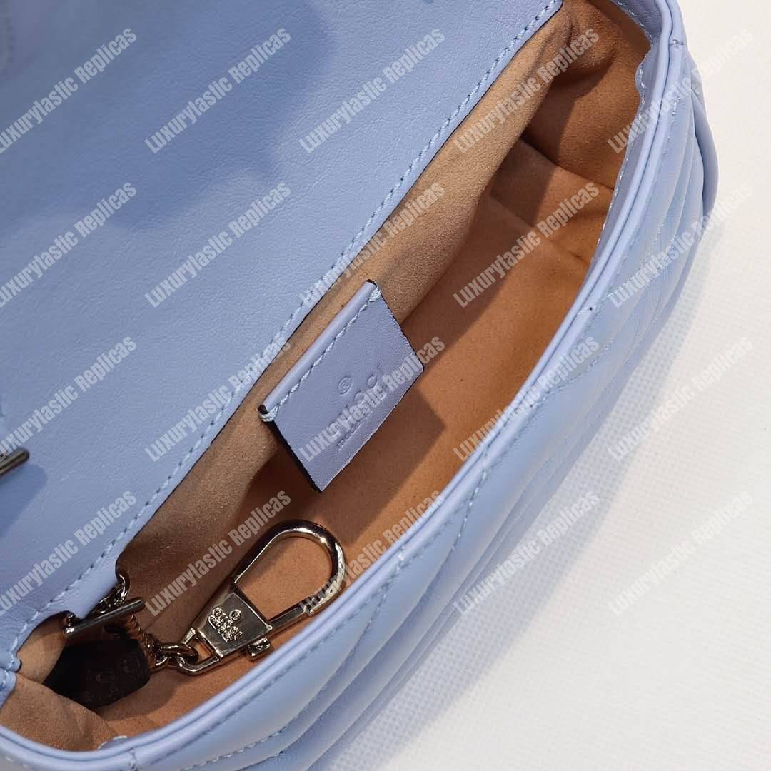 G*u*i gg marmont super mini bag pastel blue