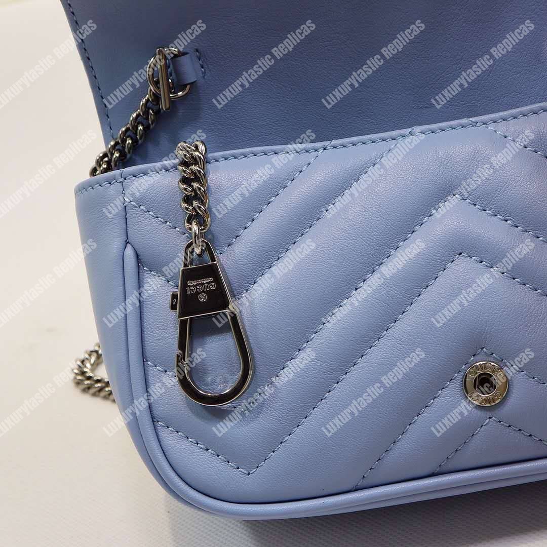 G*u*i gg marmont super mini bag pastel blue