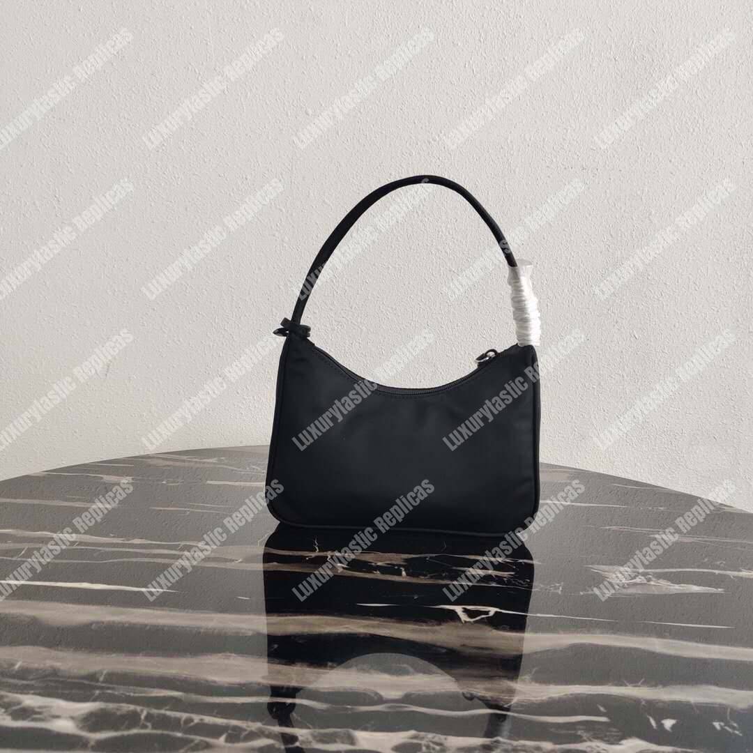 Pra*a re-edition 2000 nylon mini-bag black/red