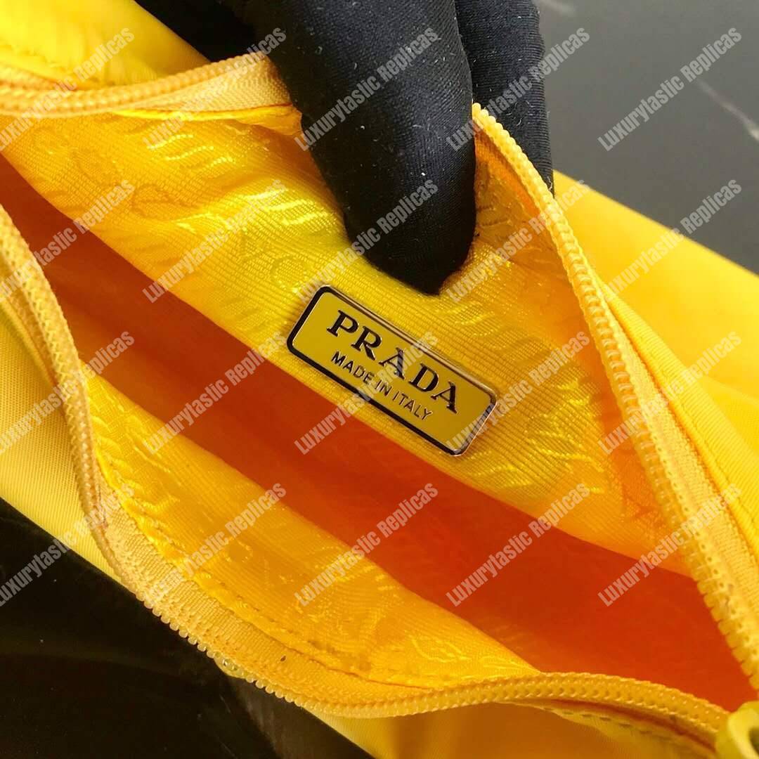 Pra*a re-edition 2000 nylon mini-bag yellow