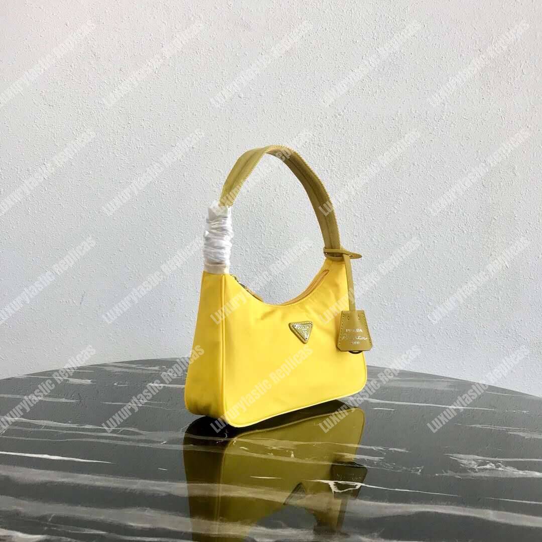 Pra*a re-edition 2000 nylon mini-bag yellow