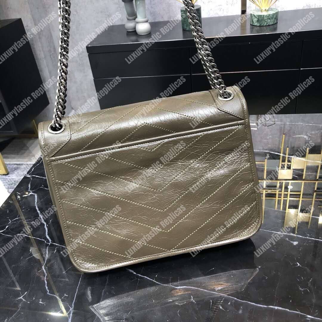 Saint Laurent Niki Medium In Vintage Leather Light Taupe