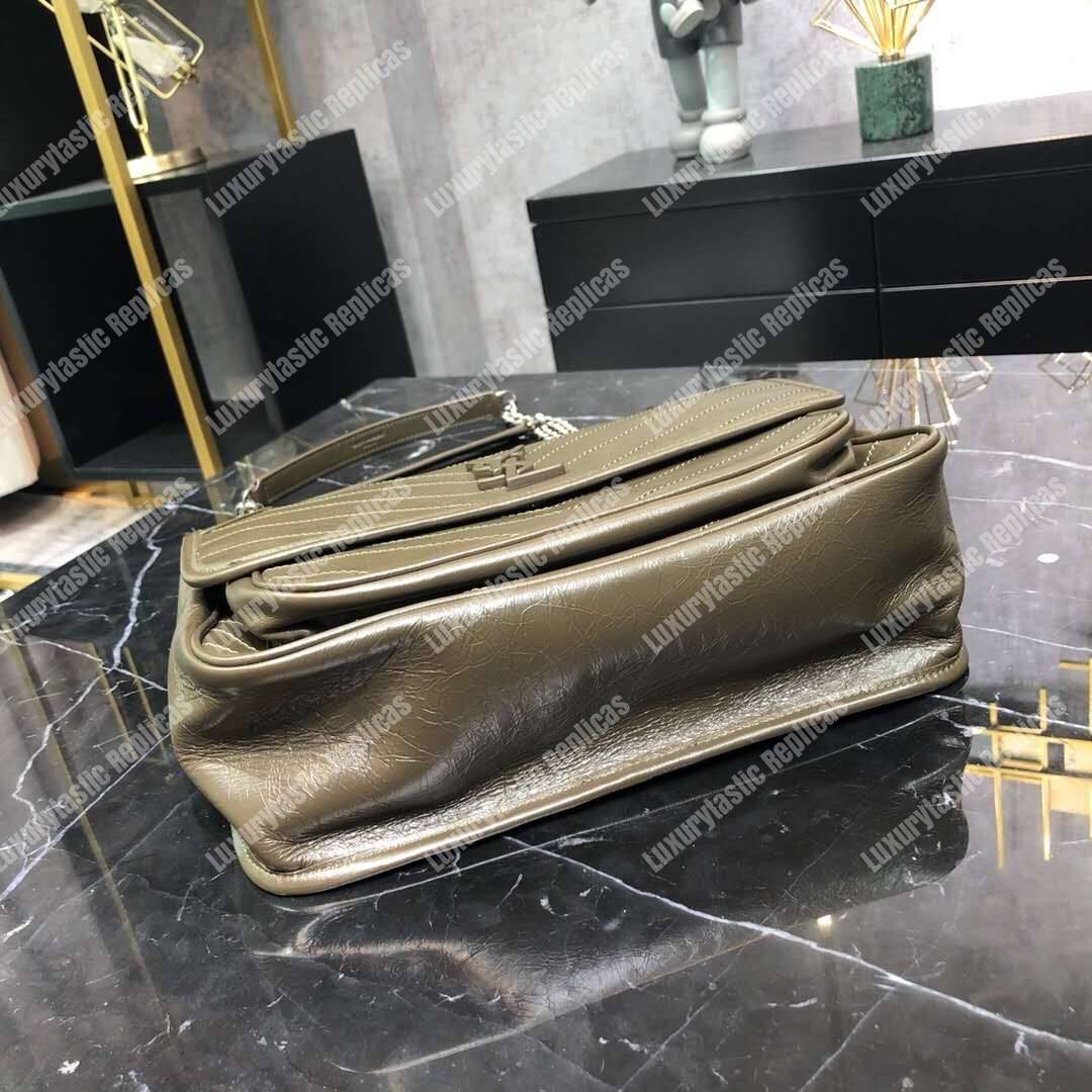 Saint Laurent Niki Medium In Vintage Leather Light Taupe