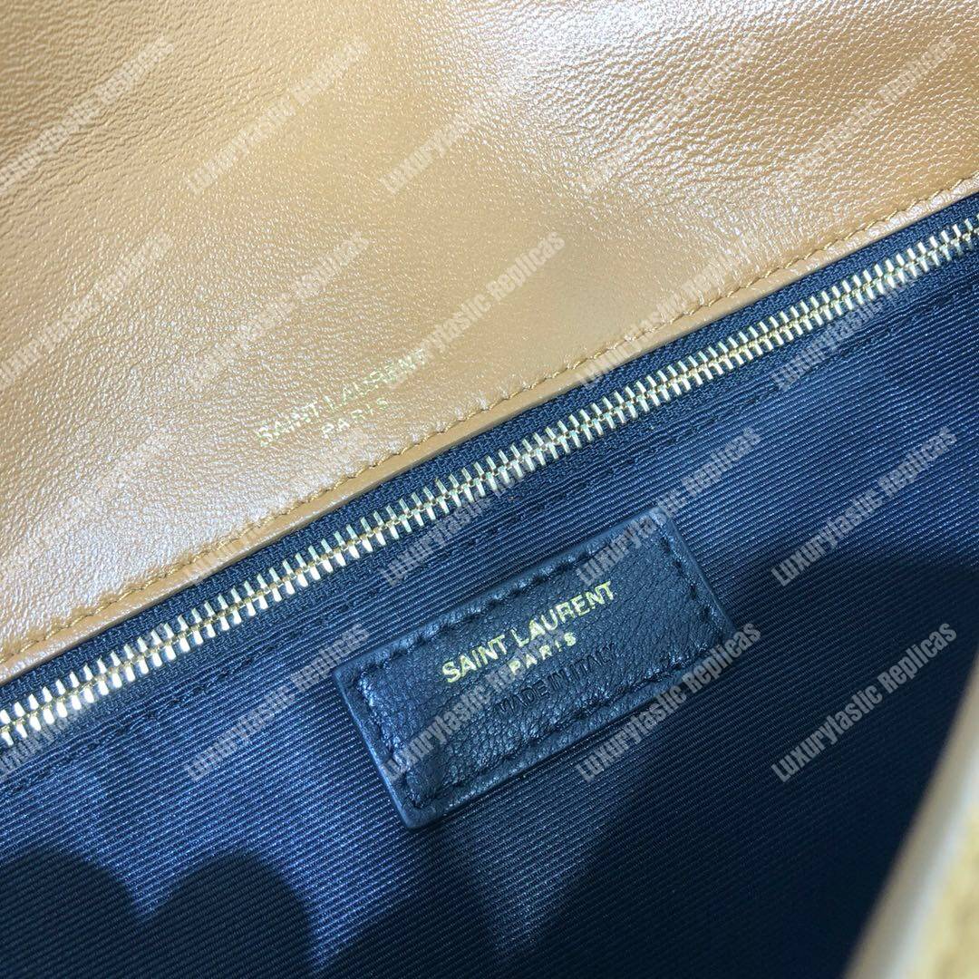 Saint Laurent Kate 99 With Tassel In Suede Cinnamon