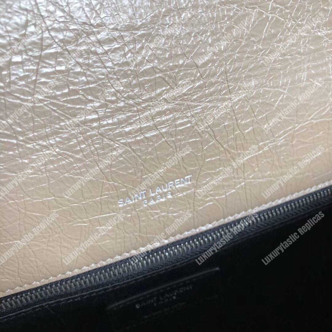 Saint Laurent Niki Baby In Vintage Leather Gold Sand