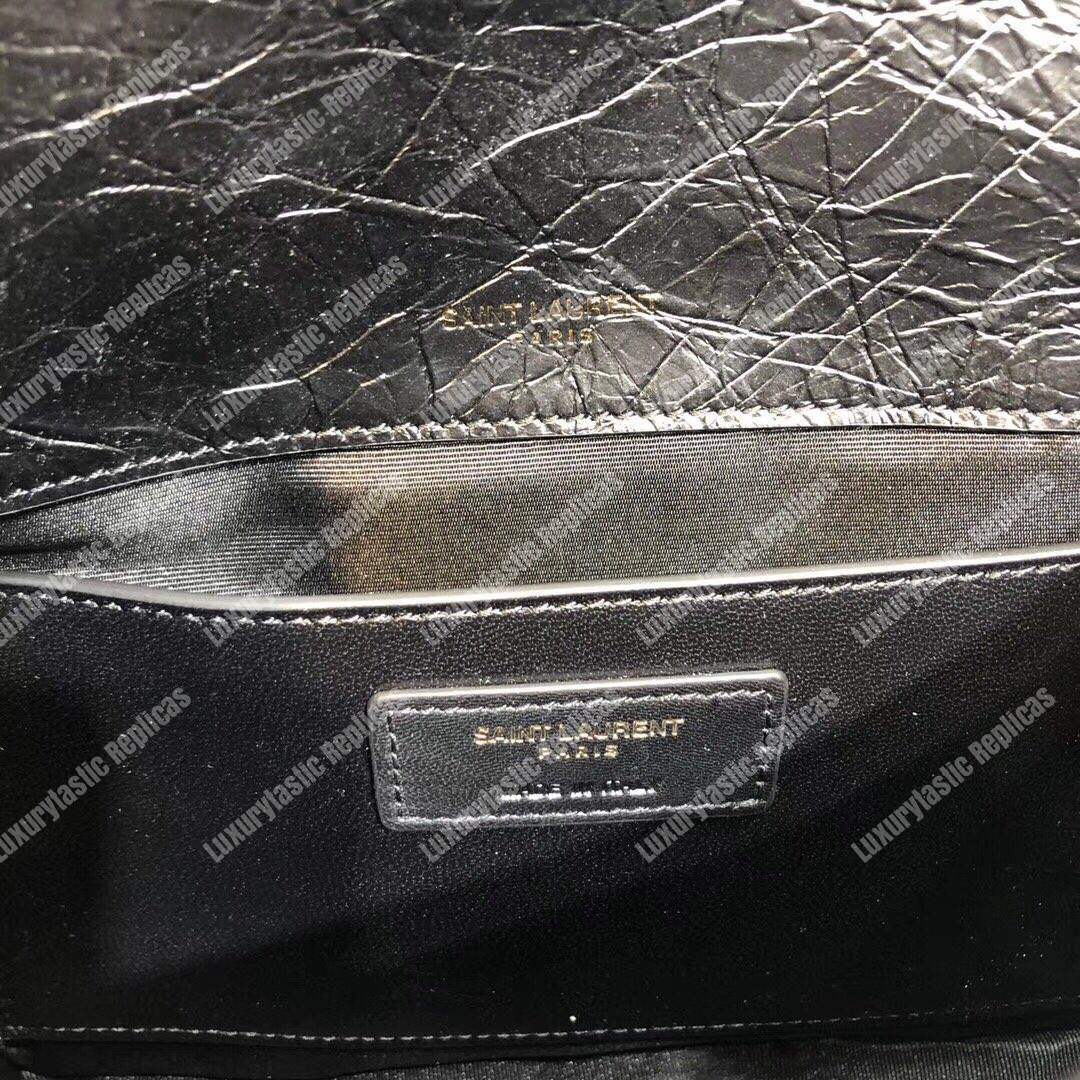 Saint Laurent Niki Baby In Vintage Leather Black