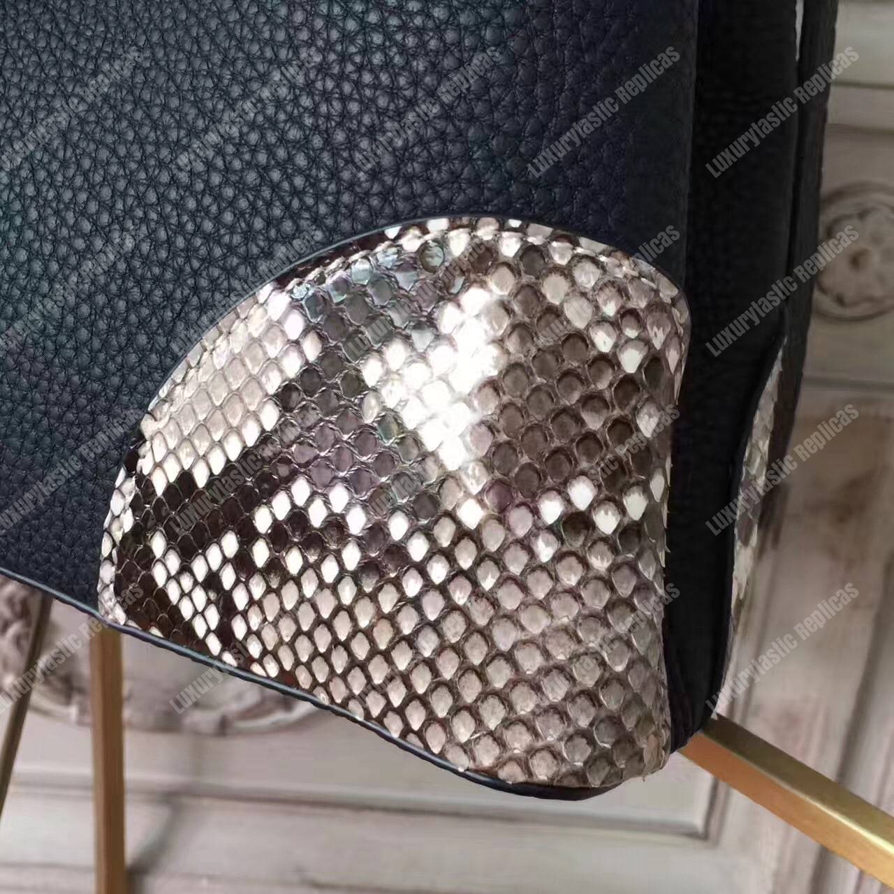 LV Capucines PM Python