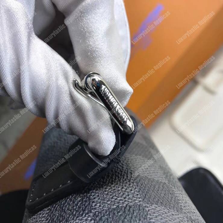 LV 3 Watch Case Damier Graphite Canvas