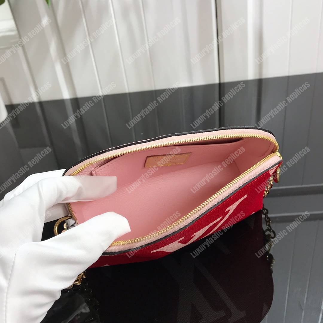 LV Pochette Cosme XL Monogram Red/Pink