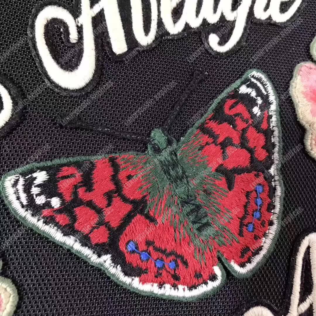 G*u*i techno canvas tablet case with embroidery butterfly