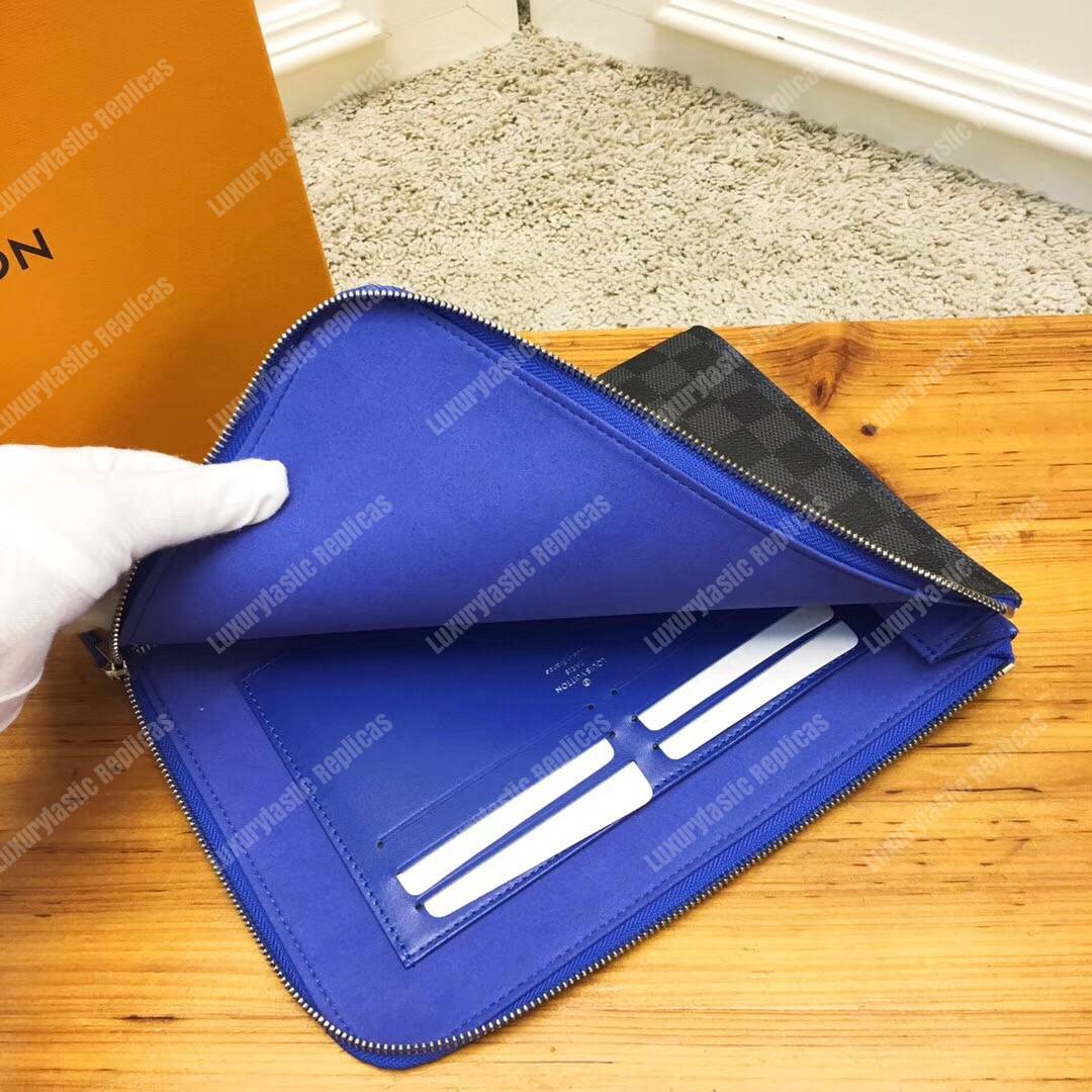 LV Pochette Jour PM Damier Graphite Blue