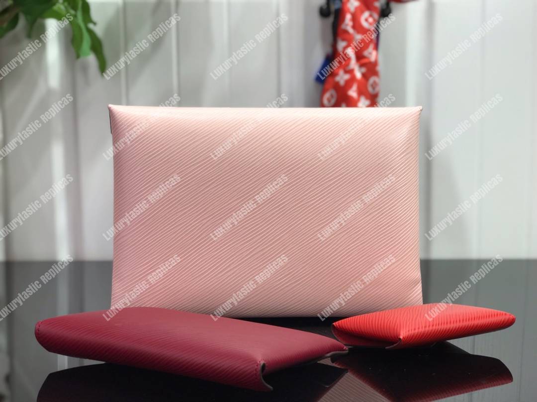 LV Pochette Kirigami Epi Leather 3-in-1 Rose Ballerine Pink/ Fuchsia / Coquelicot
