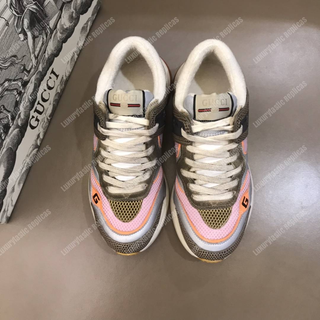 G*u*i ultrapace sneaker grey tejus printed leather