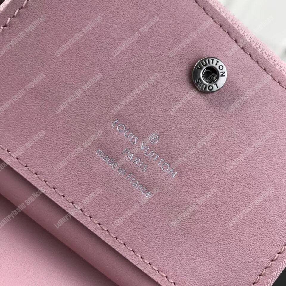 LV New Wave Zipped Compact Wallet Smoothie Pink